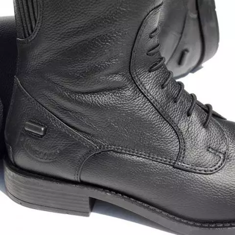 Short leather sale riding boots