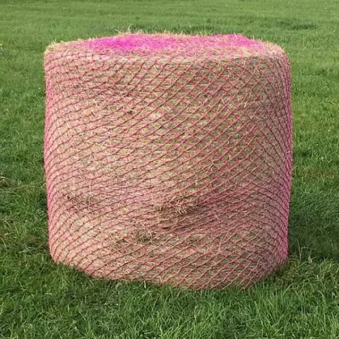 Round bale hay shop net