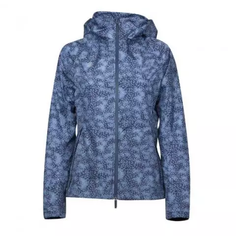Dublin Cortina Printed Waterproof Jacket Blueberry Navy Print