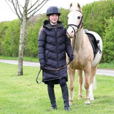 Long padded equestrian coat store