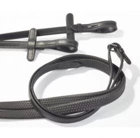 GFS Premier Collection Performance Rubber Grip Rein Black