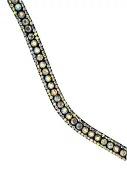 Equipride Curve Shape Multicolour Crystal Browband - Equipride