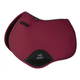 Hy Sport Active Close Contact Saddle Pad - Vivid Merlot