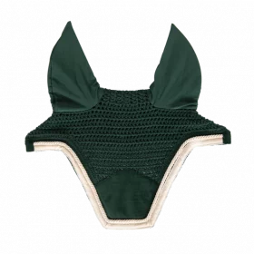 Kentucky Fly Veil Wellington Velvet Contrast - Pine Green - Kentucky Horsewear