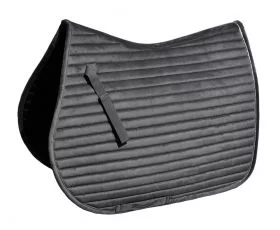 Rhinegold Diamante Channel Quilt GP Saddle Pad - Black -  Rhinegold