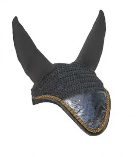 Rhinegold Sequin Fly Veil - Grey