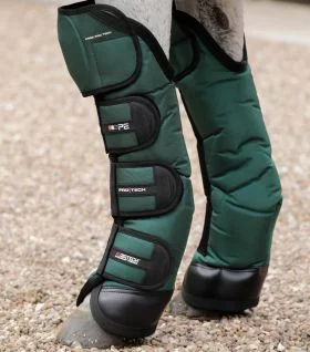 Premier Equine Ballistic Knee Pro-Tech Horse Travel Boots - Green