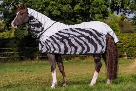Bucas Buzz Off Rain Zebra Full Neck  -  Bucas