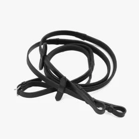 Premier Equine Diego Rubber Reins - Black - Premier Equine