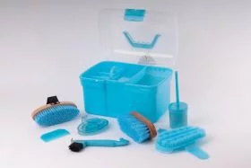 Harlequin Childrens Complete Grooming Kit And Box Baby Blue
