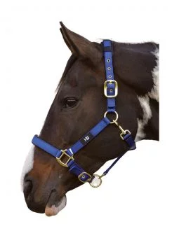 Hy Deluxe Padded Head Collar Navy