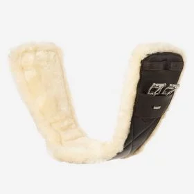 LeMieux Arika Simuwool Contoured Dressage Girth Brown