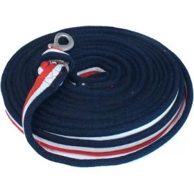 John Whitaker Lunge Line Red White - Navy