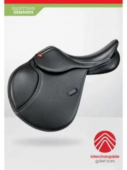 John Whitaker Barnsley Pony Saddle with Interchangeable Gullet JWS051 Black