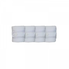 Kentucky Pearls Polar Fleece Bandage - Set of 4 - White