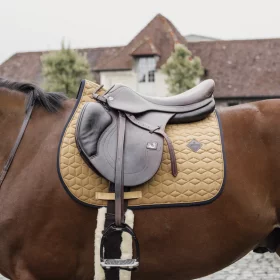 Kentucky Softshell Jumping Saddle Pad - Mustard