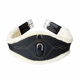 Kentucky Sheepskin Anatomic Leather Girth-Black-46 115cm - Kentucky Horsewear