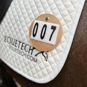 Equetech Luxe Dressage Saddle Cloth Number  - Pair - Rose Gold - Equetech