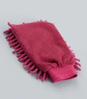 Premier Equine Microfibre Grooming Mitt - Fuchsia