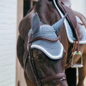 Kentucky Horsewear Fly Veil Plaited Cord - Light Blue - Kentucky Horsewear