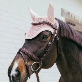 Kentucky Horsewear Fly Veil Plaited Cord - Soft Rose - Kentucky Horsewear