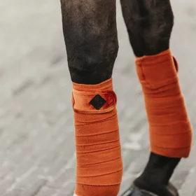 Kentucky Velvet Polar Fleece Bandages - 4 Pack - Orange