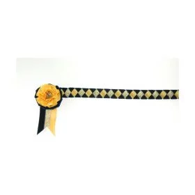ShowQuest Newport Browband Navy Sunshine Gold