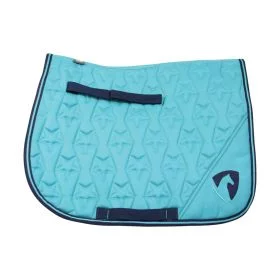 Hy Equestrian Belton Saddle Pad - Navy Teal -  HY