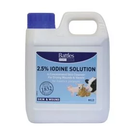 Battles 2.5% Iodine Solution 1ltr - Battles