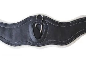 Rhinegold Vegan Friendly Fleece Lined Girth Black -  Rhinegold