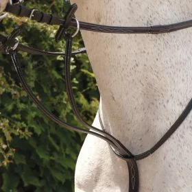Rhinegold 'Elegance' Stitched Running Martingale Havana - Rhinegold