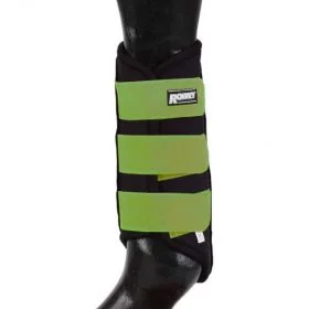 Roma Neoprene Brushing Boots - Pair  Black - Hunter Green