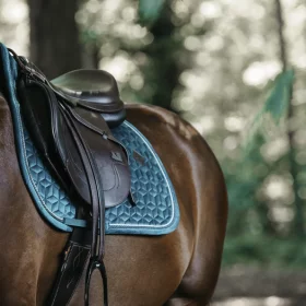 Kentucky Velvet Jumping Saddle Pad - Emerald - Kentucky Horsewear