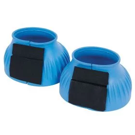 Saxon Ribbed Touch Tape Bell Boots  Light Blue