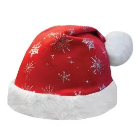 Equetech Santa Glitter Snowflake Hat Silk - Equetech