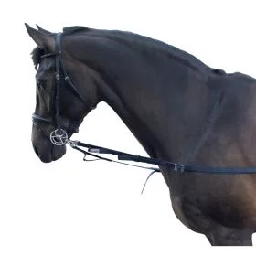 John Whitaker Side Reins Elasticated Navy -  John Whitaker