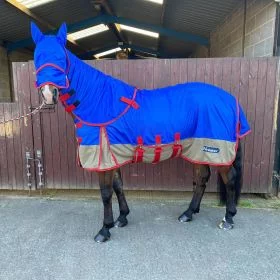 John Whitaker Airtron Fly Rug Blue/Beige -  John Whitaker