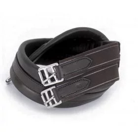 Windsor Equestrian Leather Padded Girth Black