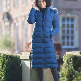 Harper quilted longline coat on sale