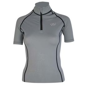 Woof Wear Short Sleeve Performance Riding Shirt - Brushed Steel