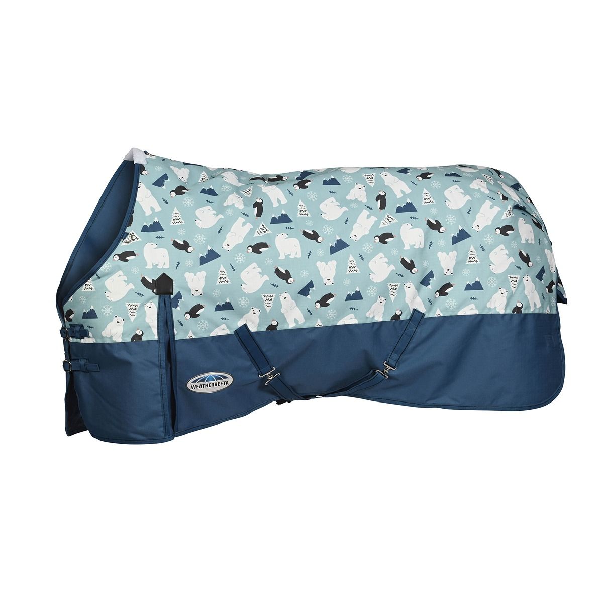 WeatherBeeta ComFiTec Essential Standard Neck Medium -Winter Print-6'0 - EU 135 (Kentucky 130cm) - WeatherBeeta