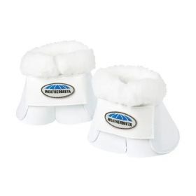 Weatherbeeta Fleece Trim Impact Bell Boots - White