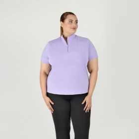 Dublin Tabby Short Sleeve Riding Top Mauve - Dublin
