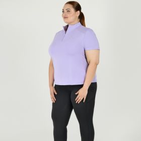 Dublin Curve Tabby Short Sleeve Riding Top Deep Lake - Dublin