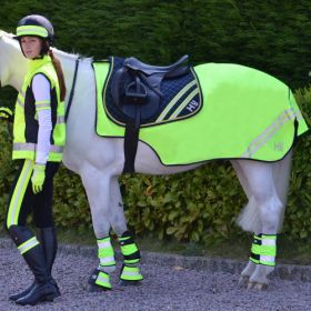 HyVIZ Reflector Exercise Sheet Fleece Lined- Yellow  -  HY