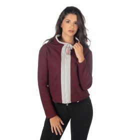 HKM Laura Garelli Livigno Sweat Jacket - Bordeaux - HKM