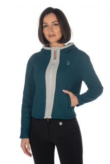 HKM Laura Garelli Livigno Sweat Jacket - Bordeaux - HKM