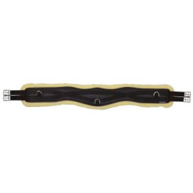Hy Equestrian Fleece Lined GP/Jumping Contoured Girth - Black Natural
