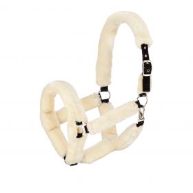 Hy Equestrian Fab Fleece Headcollar - Cream
