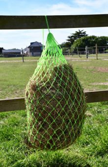 Rhinegold Monarch Slow Feeder Small Hole Haynet-36 inch - Neon Green - Rhinegold